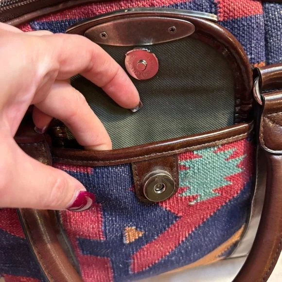 Vintage Laura Gayle Legacy
Southwestern Style Handbag Purse Satchel Shoulder Bag - Picture 11 of 16